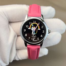 Montre à Quartz pour femmes, mode pour enfants, mignon étudiant chat numérique littéral, nouvelle montre