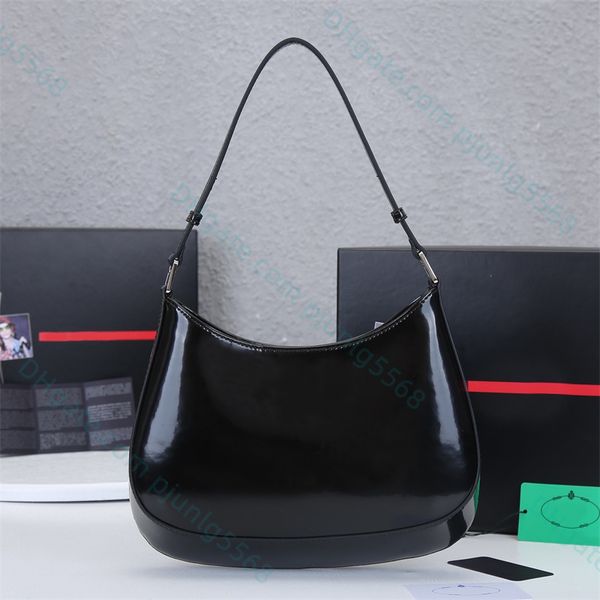 Diseñador de moda para mujer Bolsos de hombro Cuero real Nylon Hombre Incluso Bolsos Hobo Bolsos Monederos Dama Negro Cepillado Tote Axilas Bolso cruzado de maquillaje Pochette