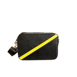 Damesmode trendy kleurblokkerende schoudertas met grote capaciteit en veelzijdigheid Handtas met letters Crossbody vierkante tas