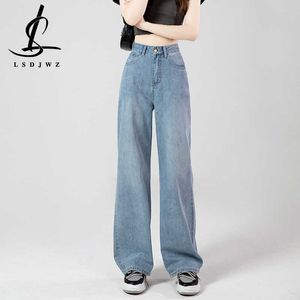 Women's Fashion Woman Wide Pants Cowboy Pants for Clothing Y2k Clothing 2023 High Waisted For Woman 90s L230316