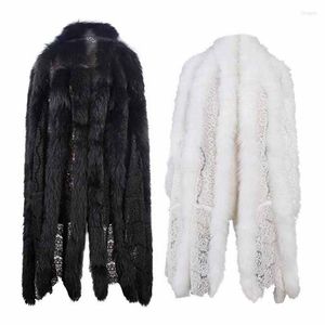 Dames vacht 2022 herfst elegante fleece faux shearling jas sjaal haardoor winterpak vrouwen bovenkleding vrouwelijke overjassen