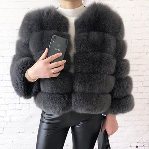 Femmes fourrure 2022 Style vrai manteau naturel veste hiver chaud mode cuir véritable manteaux