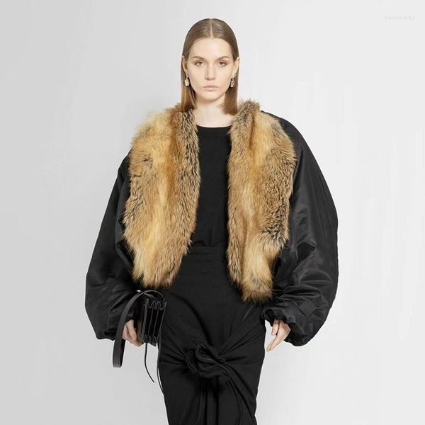 Veste courte en fourrure pour femmes, mode coréenne automne et hiver 2023, manteau chaud à cheveux longs importés, Tops de haute qualité Y2k