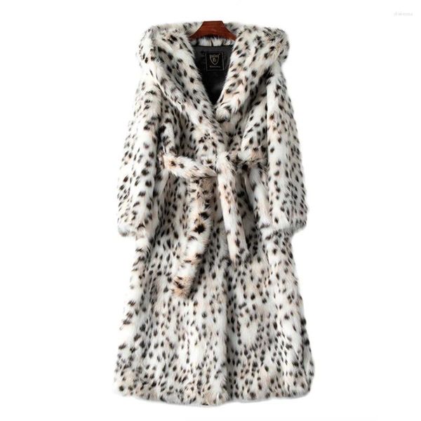 Manteau polaire chaud en fourrure de vison doré pour femme, veste d'automne et d'hiver, Imitation cheveux, édition large, 2023
