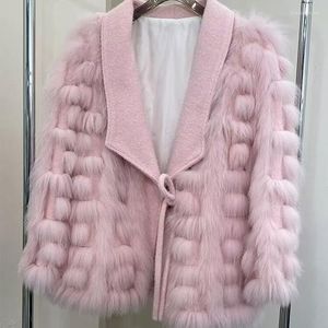 Manteau d'imitation de fourrure pour femme, veste d'hiver à la mode pour jeune femme, 2023