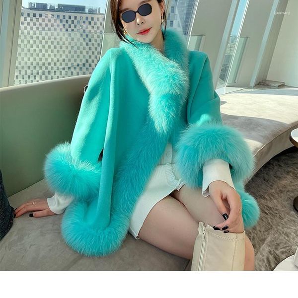 Fourrure pour femmes automne et hiver Style ethnique laine dame manteau jeunes filles manteau haut de gamme épais chaud luxe en peluche fourrure veste Casacas