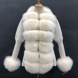 Manteau en fourrure pour femme CXFS, mode hiver 2023, naturel, véritable patte de boutonnage, luxe, laine épaisse, vêtements d'extérieur chauds, Streetwear