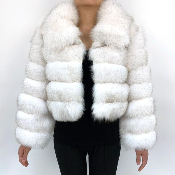 Femmes fausse fourrure 2023 court réel manteaux femmes hiver mode naturel peau entière véritable 7xl vestes avec col pardessus