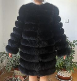 Femmes fourrure fausse 4in1 réel long manteau manteau d'hiver pour femmes vestes gilet vêtements d'extérieur femmes fourrure haute qualité vêtements 231122
