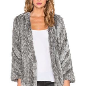 Manteau en fausse fourrure pour femme en tricot tricoté en vraie fourrure de lapin sur la veste femme hiver épais et chaud véritable 220926