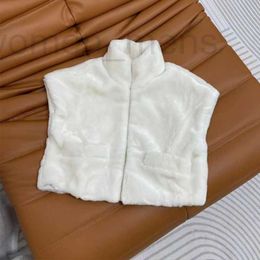 Manteau en fausse fourrure pour femmes, nouvelle édition limitée avec lettres en relief, pour l'automne 2023, T6VQ