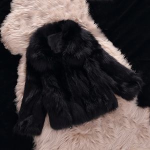 Dames s fur faux pluizige jas winter lange mouw dikke warme overjas femme jassen elegante outparden jas 221128