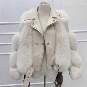 Women's Fur Faux Fur 2020 nouveau automne hiver femmes fausse fourrure veste épaissir chaud manteaux de fourrure artificielle en cuir femme veste femme Parkas grande taille1 YQ230925