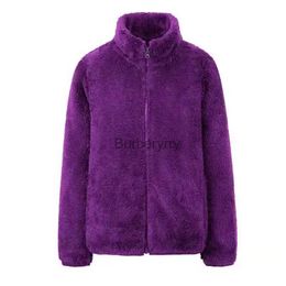 Dames Bont Nepbont Dubbelzijdig Polar Fleece Jas Dames Kort Koraal 2021 Fe Herfst Winter Verdikking Fleece Jas Dames Warme Slanke SweaterA386L231007