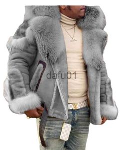 Damesbont Nepbont Warme jas van zware industriekwaliteit Verbeterde en verdikte herenkleding Hot Selling Imitatieleer Bont uit één stuk Grote bontkraag x0907