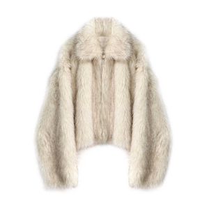 Dames bont faux bont hoogwaardige vossenbont jas herfst en winter korte stijl nieuwe high-end pluche milieuvriendelijke vont voor vrouwen {categorie}