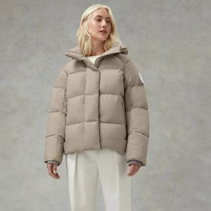 Damesbont Nepbont Luxe merk Winter Dames Donsjack Dikke capuchon Vrije tijd Warme vulling Wit Ganzendons Wit rubber Pure Co Lor Parker-jas 231127