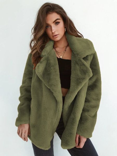 Fourrure pour femme Fausse Fourrure Surdimensionné Manteau En Peluche Femmes Hiver Chaud Épais Veste Moelleuse Vintage Lâche Teddy Pardessus Dames Sexy Party Manteaux De Fourrure Streetwear 231024