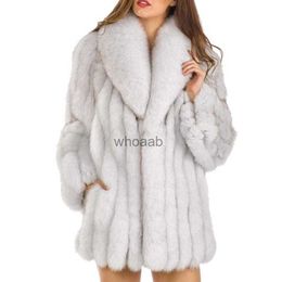 Women's Fur Fausse fourrure S-4XL vison manteaux femmes 2018 hiver nouvelle mode rose fausse fourrure manteau élégant épais chaud vêtements d'extérieur fausse fourrure veste Chaquetas Mujer YQ230925