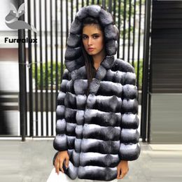 Dames bont faux fuealux klassieke stijl vrouwen winter rex jas aankomst echte natuurlijke hele huid met kraag modejas