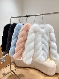 Dames Bont Faux FURSHEHE Winter Vrouwen Echte Jas Jassen Natuurlijke Jas Dames Mode Luxe Dikke Warme Overjas Streetwear 231013