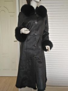 Dames bont faux echte jas echte jas kap rand plus maat winter warme bovenkleding