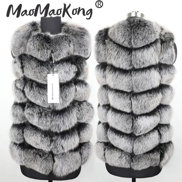 Manteau Maomaokong en fausse fourrure pour femme, veste d'hiver en cuir naturel à manches longues, Parka chaude 2023, 231114