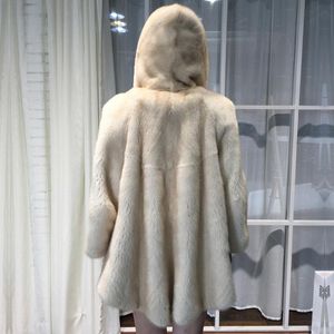 Femmes fourrure Faux naturel vison manteau femmes hiver chaud épais veste Top qualité grande taille Abrigos De Mujer 8821 MF346