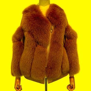 Veste en fausse fourrure naturelle pour femme Manteau d'hiver chaud pour femme véritable épissé avec des vêtements d'extérieur en cuir véritable