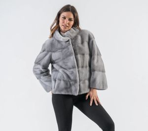 Manteaux en fausse fourrure de vison naturel pour femmes, style court, à la mode, hiver, 231108