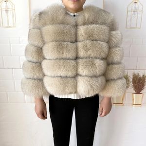 Manteau d'hiver en fausse fourrure pour femme, chaud, naturel, de haute qualité, LAN de luxe, mode, veste courte 50cm, vente en gros, 2023, 231205