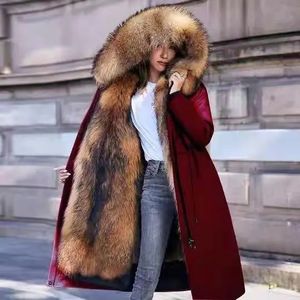 Manteau de doublure intérieure en fausse fourrure pour femme, épais et chaud, traitement intersaison, hiver, 231128