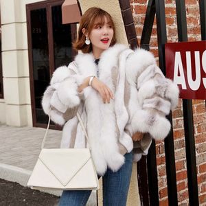 Dames s fur faux winter jas real natuurlijke nerts plice gestreepte jas vrouwen dik warme bovenkleding streetwear los luxe 220926