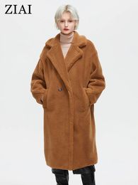 Piel de mujer Faux Ziai Teddy Chaqueta de invierno Abrigo de peluche Mujer Outwear Oversize Moda Otoño Acolchado Parka Mujeres Ry ZNDN14 221116