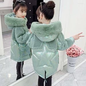 Vêtements rembourrés en coton pour filles en fourrure pour femmes 2022 Bas moyen et long pour enfants Petit style étranger P