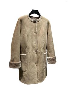 Manteau en fourrure pour femmes, mode, personnalité haut de gamme, rétro, confortable, polyvalent, automne et hiver 2024, 1219