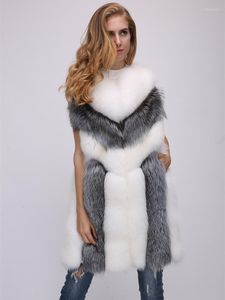 Femmes fourrure ZADORIN manteau d'hiver femmes fourrure doux chaud Faux gilet sans manches longues Vintage dames vêtements d'extérieur vestes