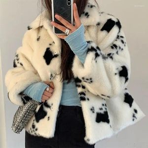 ZXRYXGS – manteau en Faux manteau de couleur pour femme, veste de tempérament élégant, tendance à la mode, automne-hiver, 2024