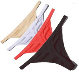 Dames G-strings Sexy Dames Katoenen String Thongs Lage taille slipje Dames Naadloos ondergoed Zwart Rood Witte Huid