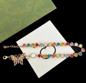 Dames edelsteen hanglagend vlinder ketting ontwerper Bracelet mode oorbellen vlinder diamant designer armband sieraden