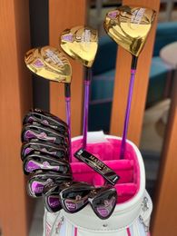 Clubes de golf femeninos set completo maruman majestad prestigio 9 set de golf conductor/madera de madera/hierro/putter 11.5 flex con taller