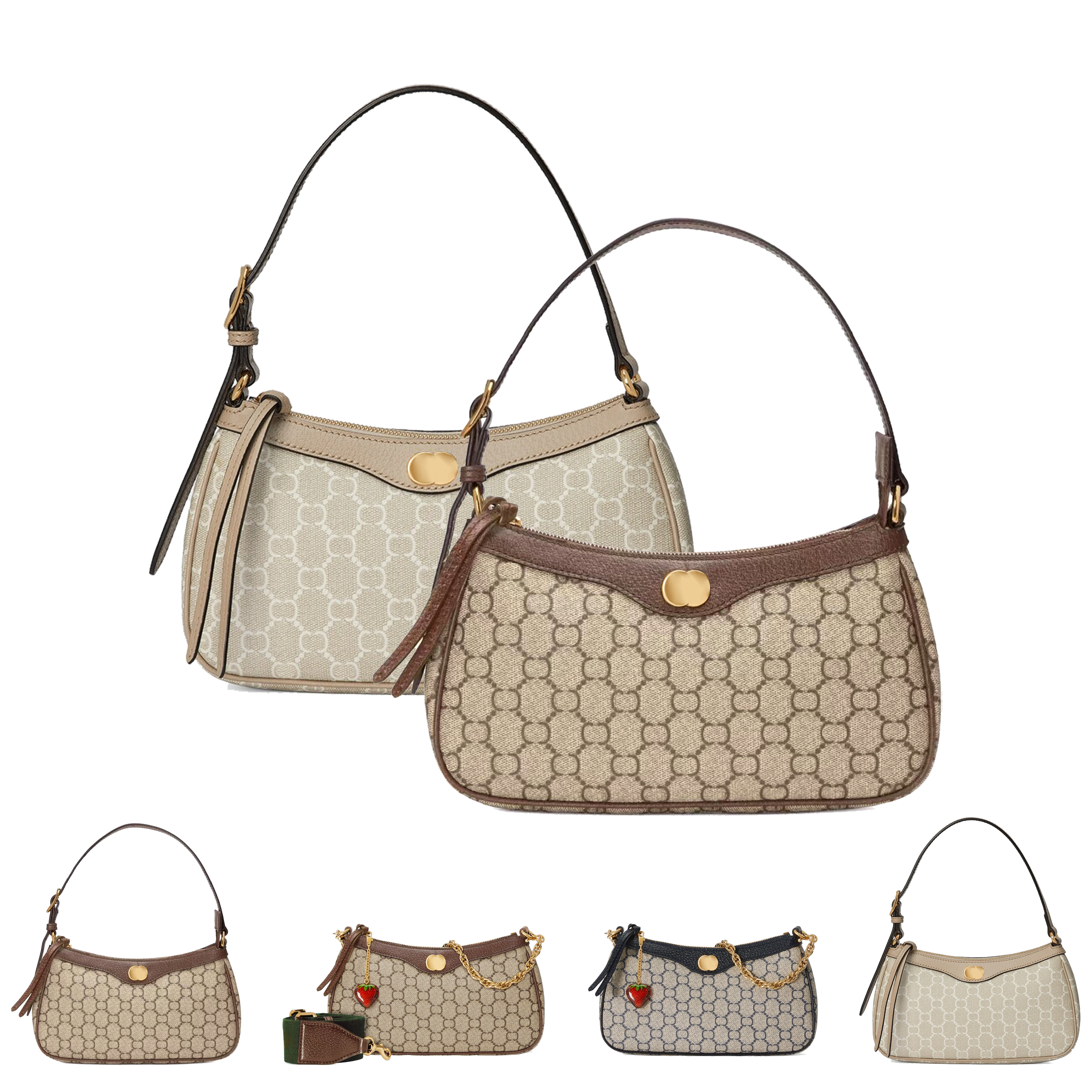 Borsa tote firmata Borsa da donna Moda Borsa sotto le ascelle Crescent Moon Borse Designer Donna Lettere Afrodite Hobo Borse a tracolla Borsa a catena Portafoglio AC