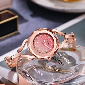 Montre à quartz étanche pour femmes, de haute qualité, de luxe, à la mode, cadran dégradé, étanche