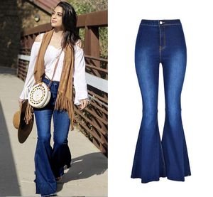 Pantalon évasé surdimensionné taille haute évasé pour femme Pantalon en jean en denim de coton lavé vintage pour femme concepteur de marque en gros