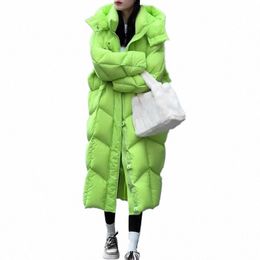 Manteau à capuche pour femme 2023 Hiver Nouveau en coréen épais chaud col roulé Parka lâche mince veste confortable vêtements d'extérieur femme N9mJ #