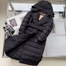 HUWNED VAN DOMENTE LONG DOWN DOWN DOWN DOSSENDER Katoen Jackets Winter Warm Outdoor Parkas Fashion Windbreaker Dames Down Coat Winddicht S-L