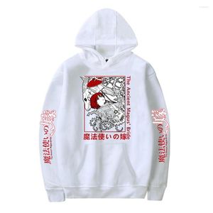 Women's Hoodies 2022 Aankomst de oude magus bruid hoodie anime kawaii print streetwear pullover mannen kleding