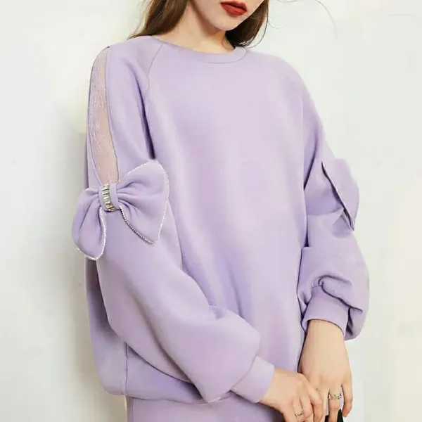 Sudaderas con capucha para mujer, moda de otoño 2023, suéter de tendencia calado, ropa de Boutique ligera holgada de lujo, estilo Simple