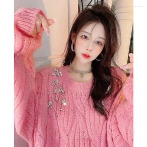 Vrouwen Hoodies 2023 Herfst Licht Luxe Mode Trui Koreaanse Parel Top Vrouwen Kleding Boutique Eenvoudige Stijl TeenageGirlsClothing