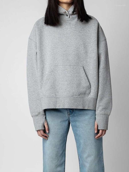 Sweats à capuche pour femmes 2023 automne sweat à capuche pour femme lettre imprimée motif guitare pull polaire